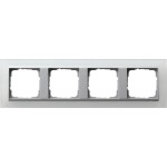 GIRA 021450 Abdeckrahmen 4f Zwischenr. F Alu Gira Event Opak Weiß 