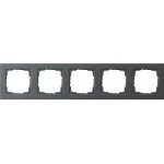 GIRA 021523 Abdeckrahmen 5f Gira E2 Anthrazit 