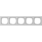 GIRA 021537 Abdeckrahmen 5f Gira E2 Grau m 