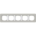 GIRA 0215412 Abdeckrahmen 5f Gira E3 Grau/Reinweiß 