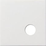 Gira 0235112 Abdeckung für Rufeinheit als Steckkontakt Flächenschalter Reinweiß glänzend Abdeckungen für Ackermann clino opt 99 