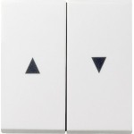 Gira 029427 Wippe 2-fach mit Pfeilsymbol Reinweiß seidenmatt 