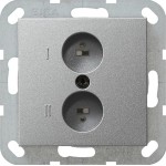 GIRA 040226 Stereolautsprecher-Steckd. System 55 F Alu 