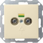 GIRA 040501 Potenzialausgleich-Dose 2f System 55 Cremeweiß 