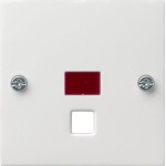 Gira 063827 Abd. Kontrollf. groß Zugschalter/-taster System 55 Reinweiß m 