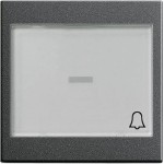 Gira 067928 Wippe mit großem Beschriftungsfeld und Symbol Klingel Anthrazit 
