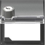 GIRA 069767 Adapterrahmen KD Schloss gleich + BSF Gira TX_44 (WG UP) Anthrazit 