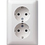 GIRA 078803 2f-SCHUKO Vollpl. o.Kr. STK Gira Standard 55 Reinweiß 