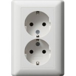 GIRA 078804 2f-SCHUKO Vollpl. o.Kr. STK Gira Standard 55 Reinweiß m 