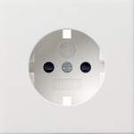 **Gira 0921112 Abdeckung für Schuko-Steckdose 16A 250V mit erhöhten Berührungsschutz (Shutter) Reinweiß glänzend 