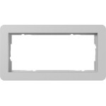 GIRA 1002154 Abdeckrahmen 2f o.M. Gira E1 Grau m 