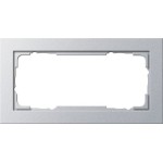 GIRA 100225 Abdeckrahmen 2f o.M. Gira E2 F Alu 