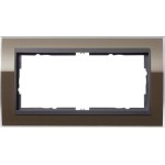 GIRA 1002768 Abdeckrahmen 2f o.M. Zwischenr. AN Gira Event Klar Braun 