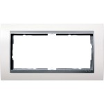 GIRA 1002806 Abdeckrahmen 2f o.M. Zwischenr. F Alu Gira Event Reinweiß 