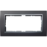 GIRA 100281 Abdeckrahmen 2f o.M. Zwischenr. F Alu Gira Event Anthrazit 