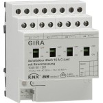 GIRA 104500 Schaltaktor 4f 16 A Hand + Strom C-Last KNX REG 