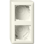 GIRA 106201 AP-Gehäuse 2f + Rahmen Gira Standard 55 Cremeweiß 