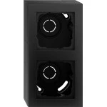 GIRA 106209 AP-Gehäuse 2f + Rahmen Gira E2 Schwarz m 