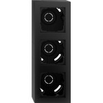 GIRA 106309 AP-Gehäuse 3f + Rahmen Gira E2 Schwarz m 