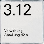 GIRA 107100 Namens-/Türschild 1f Zubehör 