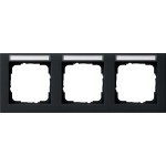 GIRA 109309 Abdeckrahmen 3f waager. BSF Gira E2 Schwarz m 