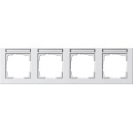 GIRA 109429 Abdeckrahmen 4f waager. BSF Gira E2 Reinweiß 