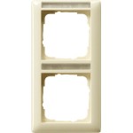 GIRA 110201 Abdeckrahmen 2f senkr. BSF Gira Standard 55 Cremeweiß 