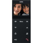 GIRA 1239005 Wohnungsstation Video AP Plus System 55 Schwarz m 