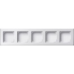 GIRA 136427 Profil 5f senkr. + waager. Profil 55 Alum.Reinweiß(lack.) 