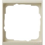 Gira 1461721 Zwischenrahmen 1-fach in cremeweiß glänzend passend für Abdeckrahmen der Serie System 55 Gira Event, Event 