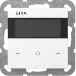 Gira 200427 Raumklimasensor Standard für KNX mit integriertem Busankoppler, segmentbasiertem Display 