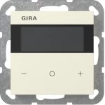 Gira 200501 Raumklimasensor Komfort für KNX mit integriertem Busankoppler, segmentbasiertem Display und erhoehter 