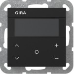 Gira 2006005 Raumklimasensor HLK Standard für KNX mit segmentbasiertem Display, integriertem Temperaturfühler 