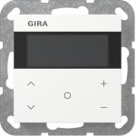 Gira 200627 Raumklimasensor HLK Standard KNX mit integriertem Busankoppler, segmentbasiertem Display 