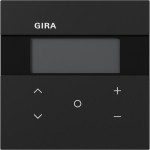 Gira 200674 Raumklimasensor HLK Standard mit integriertem Busankoppler, segmentbasiertem Display und Temperaturfühler 