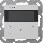 Gira 2007015 Raumklimasensor mit integriertem Busankoppler, segmentbasiertem Display und Temperatur- sowie Feuchtefühler 
