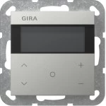 Gira 2007600 Raumklimasensor mit Temperatur- und Feuchtefühler, Display für Betriebsmodus, Fensterstatus, Lüfterstufe 