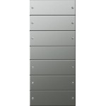 GIRA 2136601 Wippenset 6f (3+3) System 55 Edelstahl 