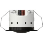 Gira 2221550 Flacher Präsenzmelder Mini Standard mit KNX Secure, geeignet für Einbau- und Aufputzmontage, IP44 Schwarz 