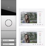 GIRA 2432920 ZFH-Paket Wohnungsstation Video AP 7 System 106 Edelstahl 