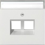 GIRA 2640112 Abd. 30° + BSF f. Tragring MJ 2f Flächenschalter Reinweiß 