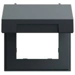Gira 265873 Montagerahmen mit Klappdeckel in anthrazit lackiert passend für System 70 Programmübergreifend (Zubehör) 