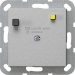 Gira 266426 FI-Schutzschalter mit 30 mA Fehlerstromauslösung, passend für System 55 Programmübergreifend, Farbe Alu 