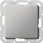 Gira 2836600 Gira Wippschalter 2-polig 20 AX 250 V~ mit Edelstahlwippe, passend für System 55 Programmübergreifend 