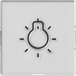 GIRA 321600 Wippe BSF + Symb. Licht groß tastbar System 55 Farbneutral 