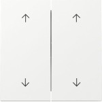 GIRA 329770 Wippe 2f Pfeile Flächenschalter Reinweiß 