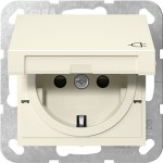 GIRA 441401 SCHUKO-Steckd. KD + SP System 55 Cremeweiß 