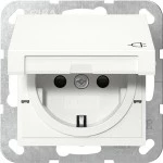 GIRA 441403 SCHUKO-Steckd. KD + SP System 55 Reinweiß 