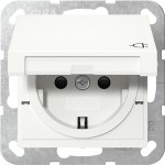 GIRA 441427 SCHUKO-Steckd. KD + SP System 55 Reinweiß m 