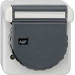 GIRA 444031 SCHUKO-Steckd. KD Bajonett + BSF WG AP Grau 